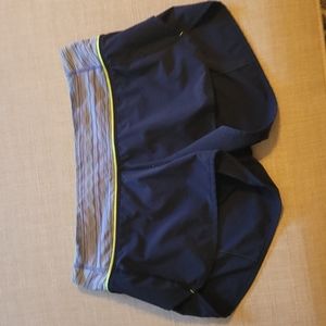 Lululemon speed up shorts, size 6, blue